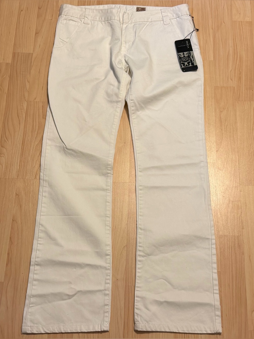RVCA PM Tenore White Pants Chinos Slacks Skate Surf Men's Size 28 NWT NEW